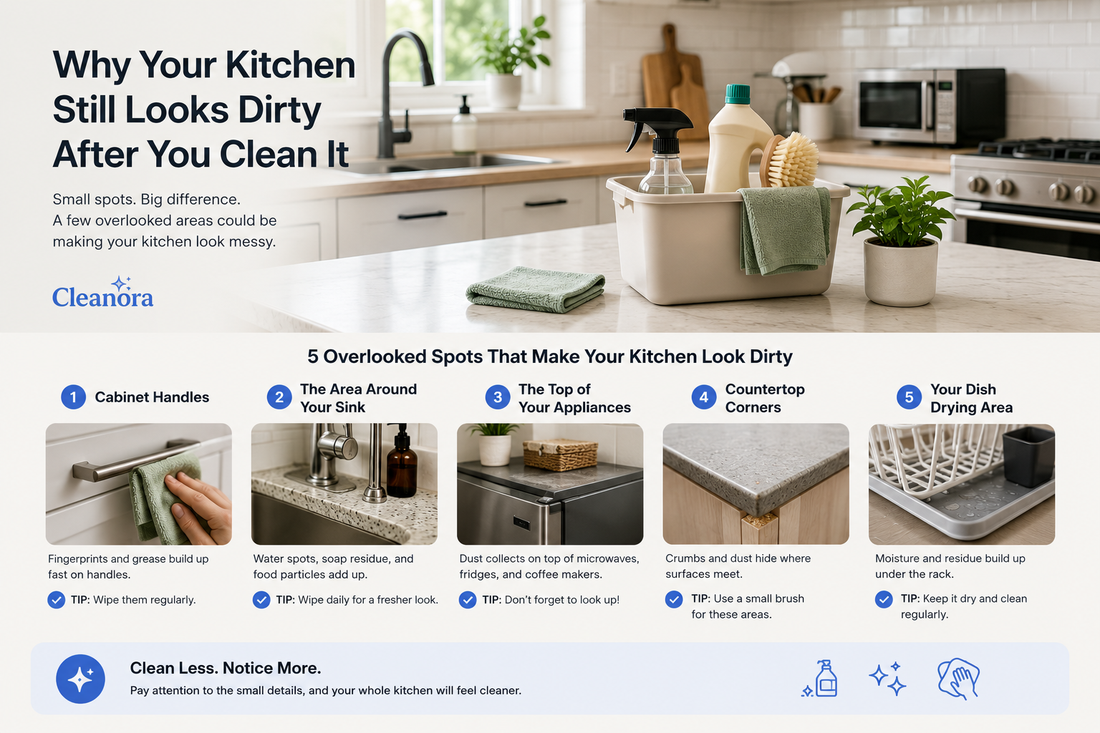 Why Your Kitchen Still Looks Dirty After You Clean It