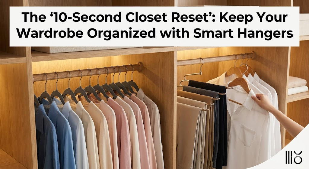 The '10-Second Closet Reset': How to Keep Your Wardrobe Organized with Smart Hangers
