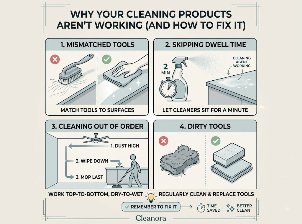 Why Your Cleaning Products Aren’t Working (And How to Fix It)