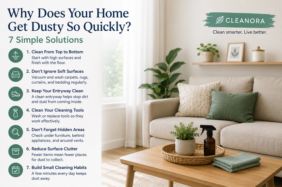 Why Does Your Home Get Dusty So Quickly? 7 Simple Solutions