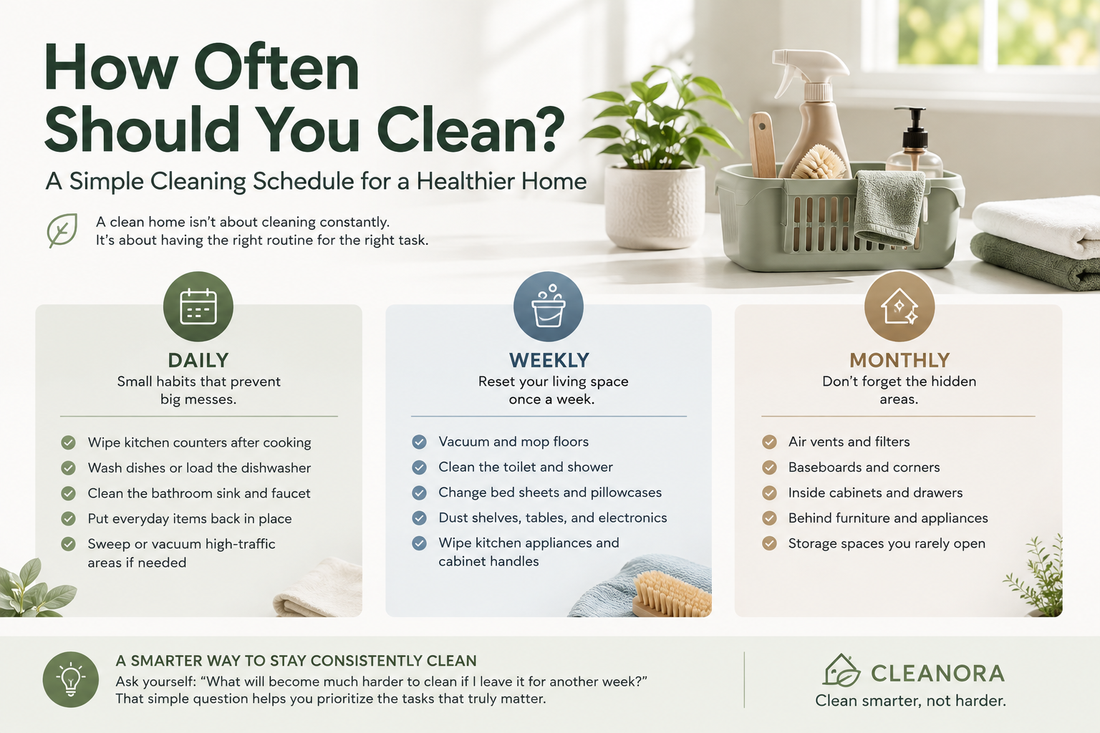How Often Should You Clean? A Simple Cleaning Schedule for a Healthier Home