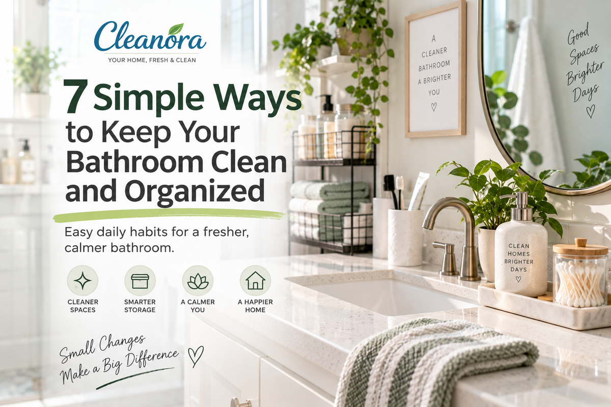 7 Simple Ways to Keep Your Bathroom Clean and Organized