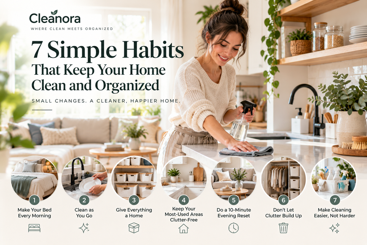7 Simple Habits That Keep Your Home Clean and Organized