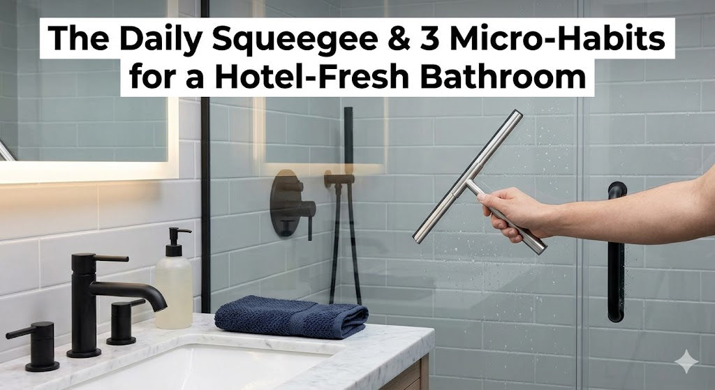 The 'Daily Squeegee' and 3 Other Micro-Habits for a Hotel-Fresh Bathroom