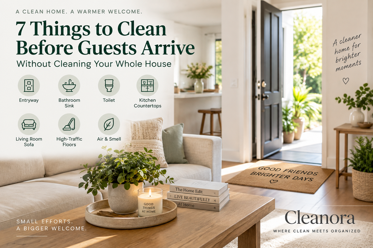 7 Things to Clean Before Guests Arrive — Without Cleaning Your Whole House
