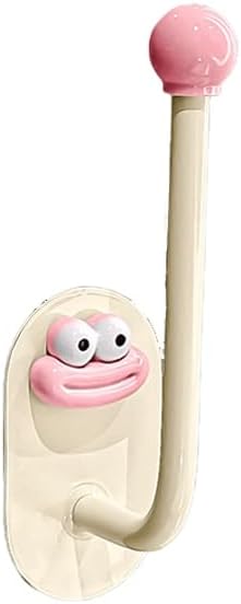 Dopamine Style Hair Tie Holder, Headband & Accessory Organizer Rack, No Drilling Wall Mounted Adhesive Hook Storage Stand (Pink)