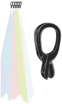 Black Scarf Clip Hangers for Retail, Economic Plastic Fine Garment Pinch Hooks, 1000 Pack