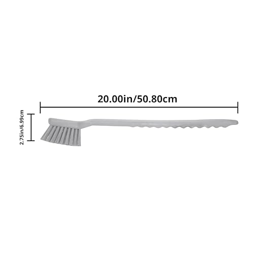 SPARTA 40501EC26 Plastic Large Scrub Brush, Kitchen Brush, Utility Brush With Long Handle For Cleaning, 20 Inches, Pink, (Pack of 6)