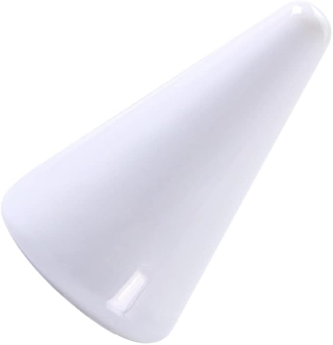 VANZACK 6pcs White Ceramic Cone Shaped Storage Holder Jewelry Organizer for and Accessories for Dressing Tables and Displaying Valuables