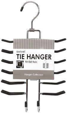 Whitmor 6-1/2 in. H x 1-3/16 in. W x 11-9/16 in. L Chrome Sliding Tie Rack 1 pk