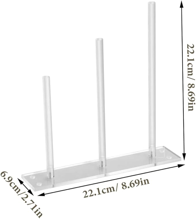 Acrylic Hair Tie Holder Stand Scrunchie Rack Jewelry Storage Hair Accessories Organizer