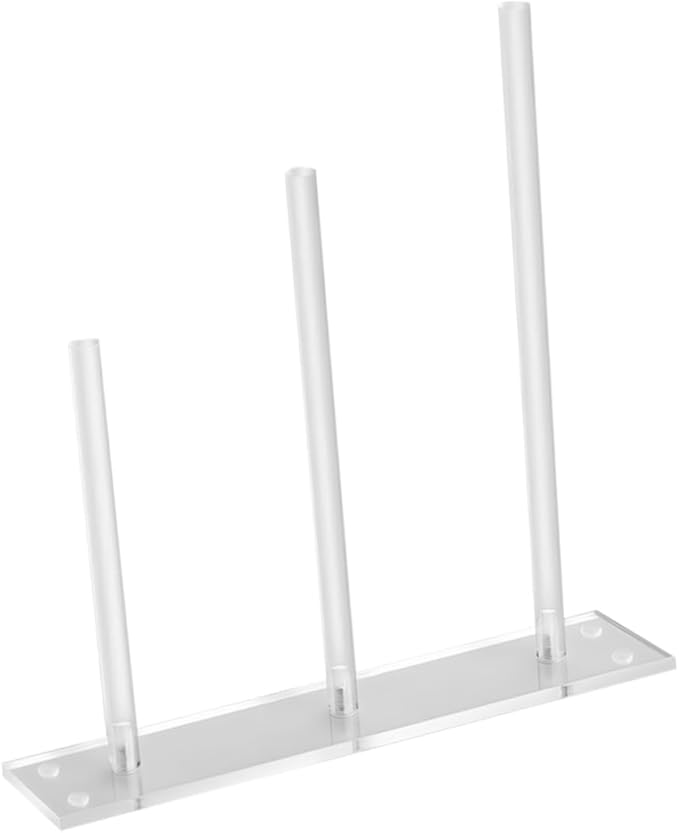 Acrylic Hair Accessories Organizer Display Stand for Hair Ties Bracelets and Headbands Clear Stackable and Versatile Storage for Girls Jewelry and Hairbands