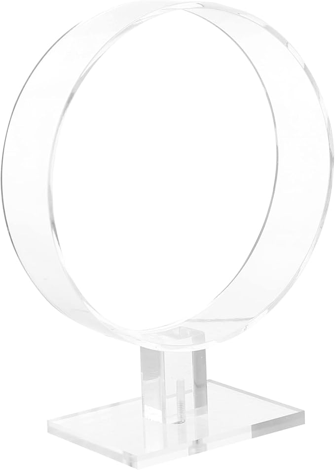 Acrylic Headband Holder Display Stand Round Shape Hair Accessories Organizer for Girls Room Lightweight and Durable Keeps Hairbands Tidy and Scratch