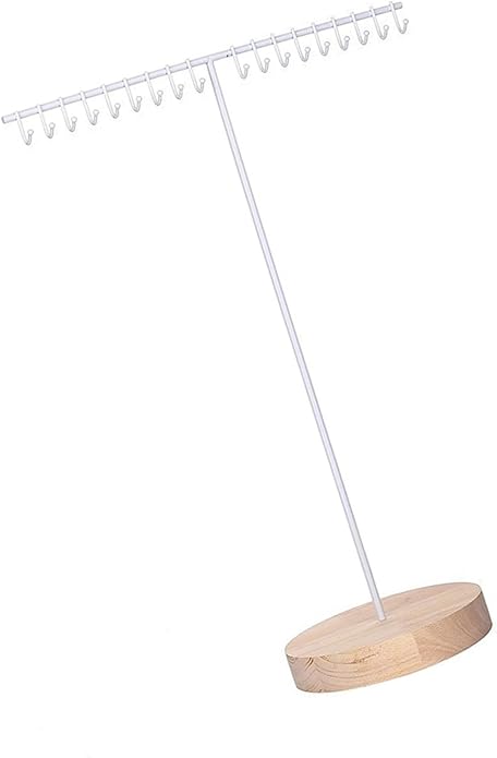 Multipurpose Alloy Necklace and Organizers Clear Jewelry Stand with Hanging Rack Home Accessory Decoration