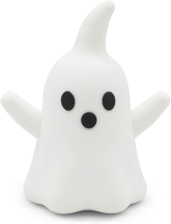 Figurine Ring Holder – Cute and Decorative Jewelry Organizer for Rings, Earrings & Small Accessories – Perfect for Vanity, Dresser, or Bathroom Countertop– Ghost