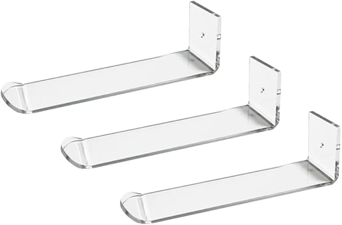 GSHLLO 3 Pcs Acrylic Headband Holders Clear Wall Headband Display Organizer Hairband Storage Holder Hair Ties Hanging Rack Wall Mount Jewelry Holder for Women Girls