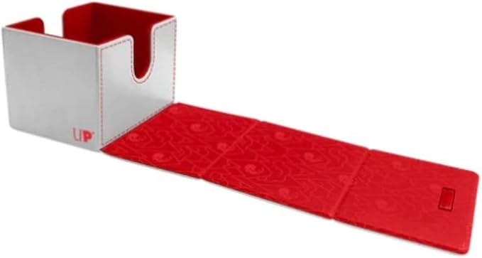 Ultra Pro - Mana 8 Alcove Edge Deck Box - Mountain for Magic: The Gathering, Store & Protect up to 100 Standard Size MTG Cards, Great for Commander Deck, Side Loading Deck Box, Premium Leatherette