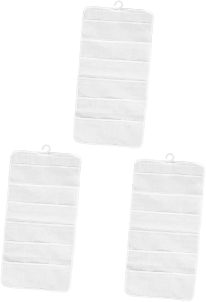 FRCOLOR 3pcs Hanging Hair Accessories Organizer for Boys and Girls Storage Pouch for Hair Bows Clips and