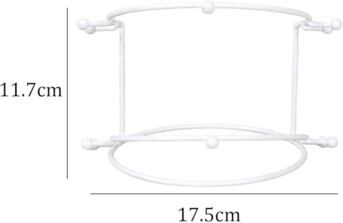 Wedding Tiara Holder, Tiara Display Stand, Metal Headband Organizer, Bridal Headband Display for Women Show, White 2 Tier