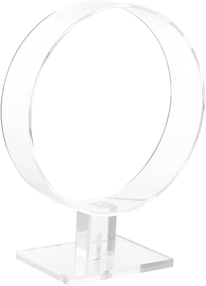 2pcs Round Acrylic Headband Rack Lightweight Headband Display Stand for Hair Accessories Organizer for Easy Storage and Display for Dressing Tables and Daily Use