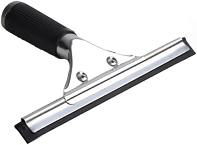 Black 15cm 6in Window Squeegee All Purpose Squeegee for Glass Shower Doors, Car Window, Home Mirrors, Bathroom Cleaner Wiper Accessory(6in/15cm, Black)