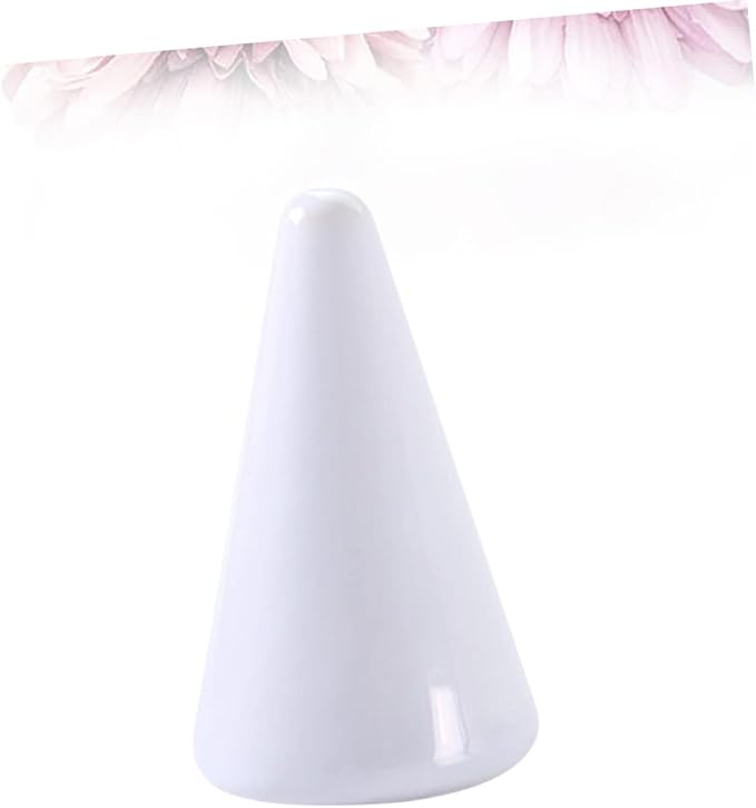VANZACK 2pcs Ring Jewelry Organizer Holder Ceramic Ring Storage Cone Shaped Rack Jewelry Rack Necklace Stand