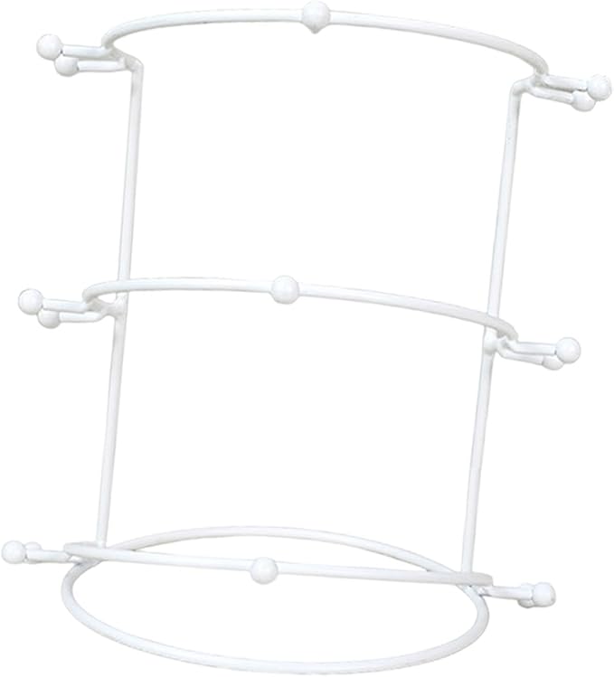 Wedding Tiara Holder, Tiara Display Stand, Metal Headband Organizer, Bridal Headband Display for Women Show, White 3 Tier