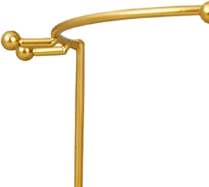Elegant Tiara Display Stand for Bridal Hair Accessories, Gold 2 Tier