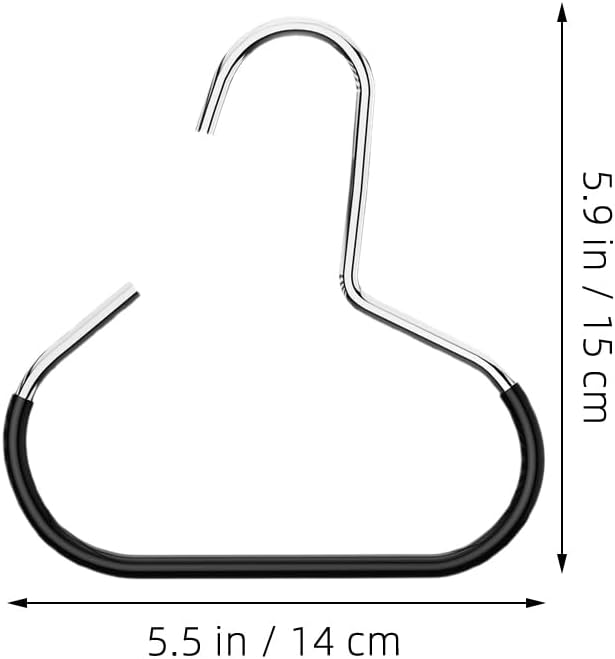 BESTOYARD 10 Pack Scarf Hat Hanger Organizer for Closet, Non-Slip Metal Ring Holder Rack, Heavy Duty Hooks for Scarves, Hijabs, Belts, Ties, Tank Tops