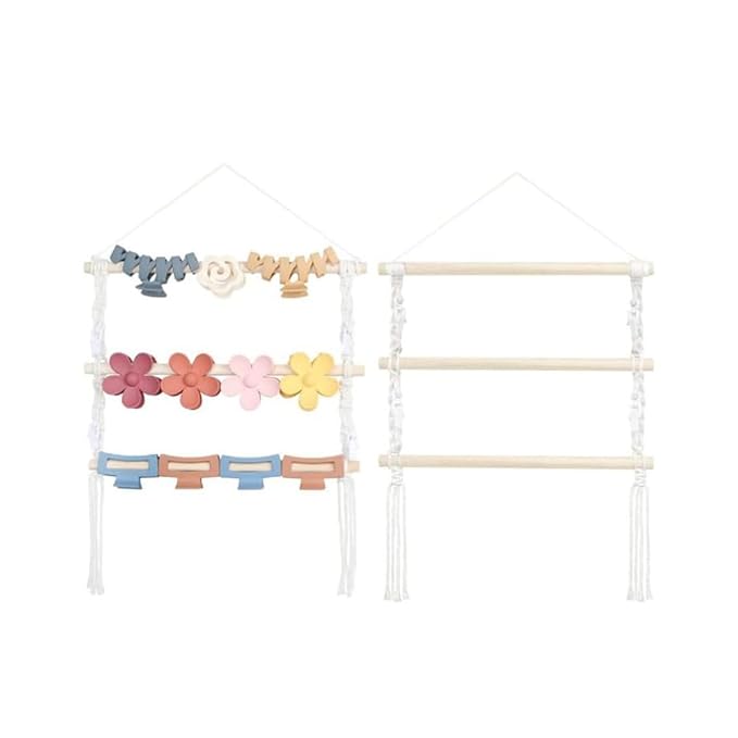 1PC Hair Claw Clip Organizer Hanging Flower Claw Clip Holder Hair Clip Hair Accessories Organizer Wall Hanging Door Home Decor for Girls Women