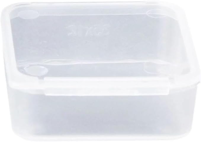 Square Clear Jewelry Storage Boxes Beads Crafts Case Containers-Reusable Plastic- 6x6x1.8cm Comfortable and Environmentally Professional Design Organization, Storage and Transport