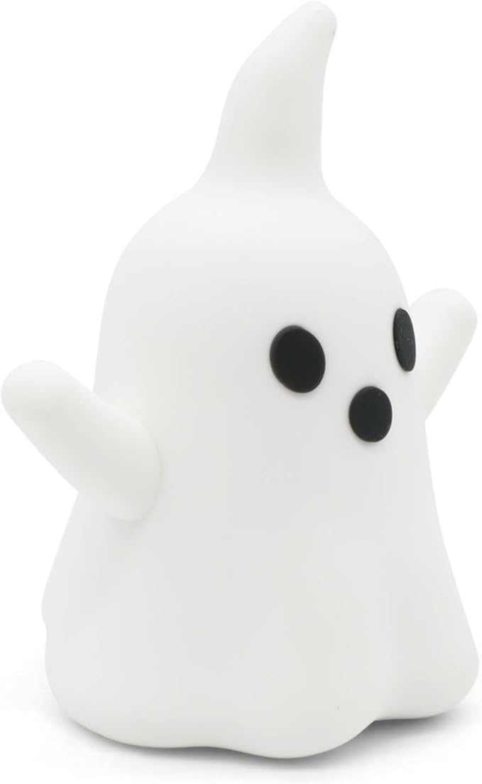 Figurine Ring Holder – Cute and Decorative Jewelry Organizer for Rings, Earrings & Small Accessories – Perfect for Vanity, Dresser, or Bathroom Countertop– Ghost
