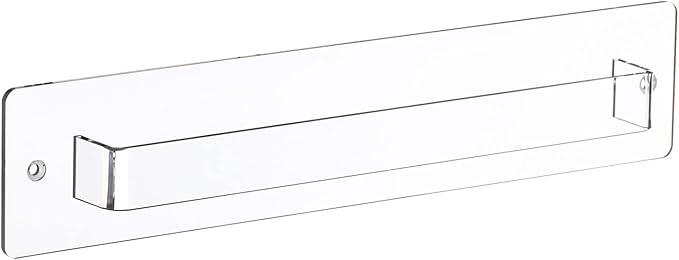 MyGift 13 Inch Premium Clear Acrylic Sunglasses Holder Wall Mounted Organizer Rack, Decorative Entryway Hanging Eyewear Display for Shades Reading Glasses Jewelry
