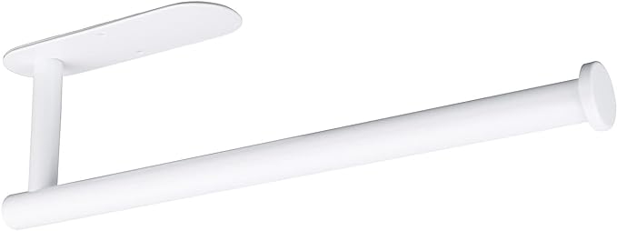 Paper Towel Holders,Paper Towels Rolls - for Kitchen,Paper Towels Bulk- Self-Adhesive Under Cabinet,Both Available in Adhesive and Screws,Stainless Steel Paper Towel Holder(White)