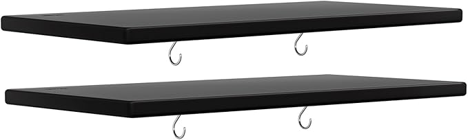 KINYING Plastic Shelving for 37 Cu.ft Horizontal Shed and 57 Cu.ft Vertical Shed, 25.5 in * 13 Per Piece,2 Pack in One Package, Easy Assembly