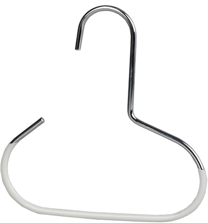 Open Rings Designs Hanger Scarf Hangers Nonslip Belt Organizers for Wardrobe Storage.White.Approx.14x15cm