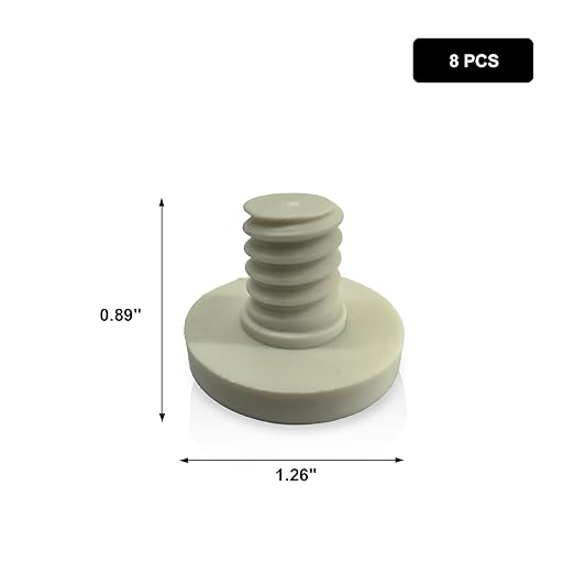 12 PCS Replacement Bolts Compatible with Suncast Storage Sheds for Suncast/Craftsman Resin Storage Sheds, Replacement Screws Compatible with Suncast Storage Sheds Shed Accessories (12, White, 3/8)