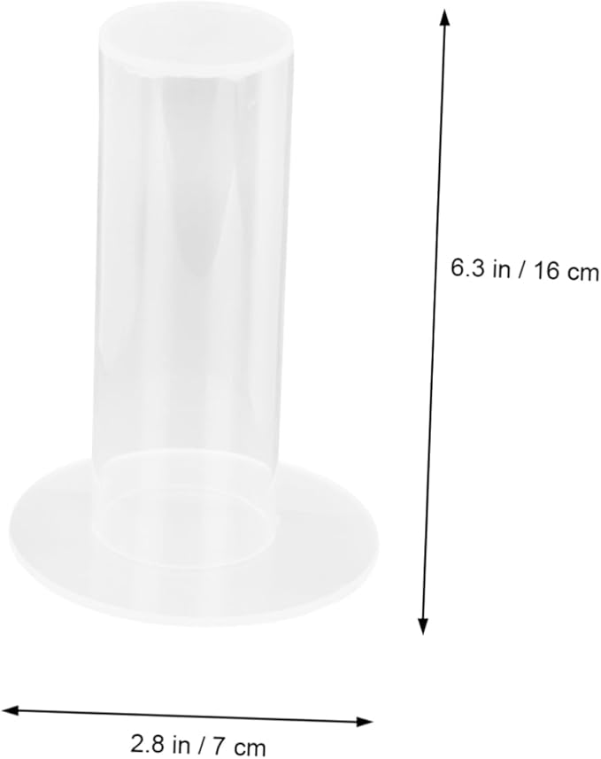 Acrylic Hair Accessory Organizer Stand for Hair Ties Scrunchies and Bracelets High Jewelry Display Rack for Bathroom and Bedroom Storage