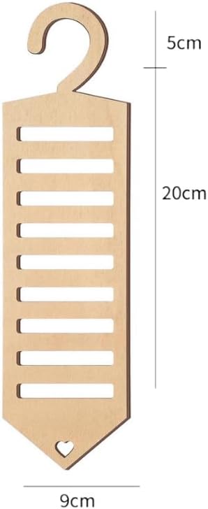 Tie Rack Tie Hanger Tie Organizer for Closet Wooden Tie Holder Belt Hanger Accessory Organizers for Tie Belt Scarf