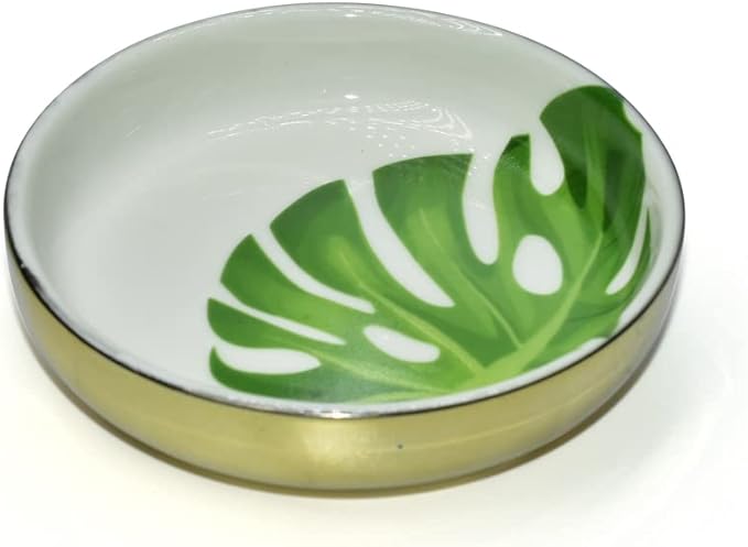 Trinket Dish Made of Premium And Durable Ceramic Tray, Natural Colorful Glaze And Printed By Boutique Signature, . Prefect Gift And Use In All occasions. This is a satisfying gift and a surprise.