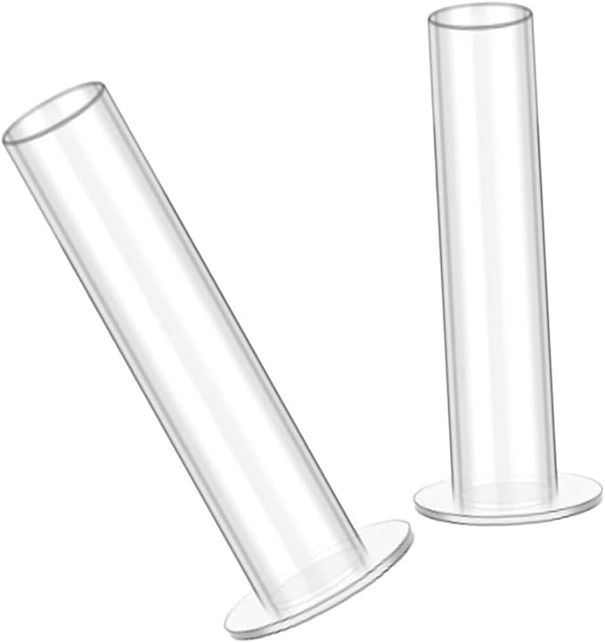 BESPORTBLE 2pcs Sturdy Acrylic Hair Tie Display Rack Hair Accessories Organizer Round Tube Design for Home Use and Jewelry Storage