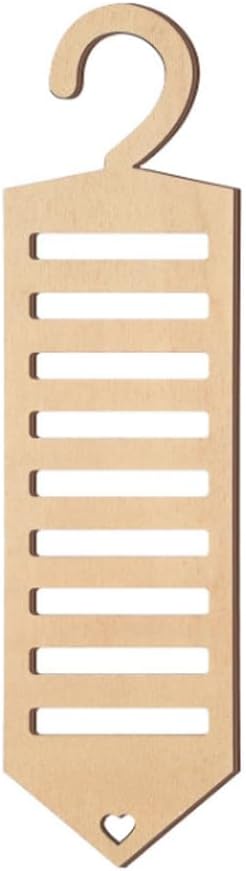 Tie Rack Tie Hanger Tie Organizer for Closet Wooden Tie Holder Belt Hanger Accessory Organizers for Tie Belt Scarf