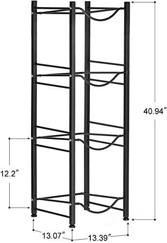 LIANTRAL Water Cooler Jug Rack, 4-Tier Heavy Duty Water Bottle Holder Storage Rack for 5 Gallon Water Dispenser, 5 Gallon Water bottle Holder, 5 Gallon Water Jug Holder