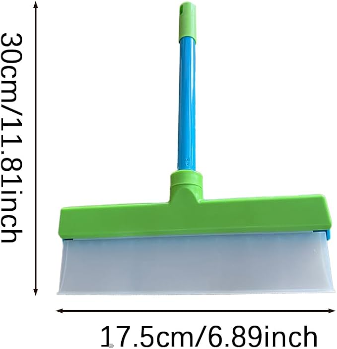 Aqua Blade 3-in-1 Window Cleaning Tool with Raznave Squeegee, Rotatable Rubber Blade, and Microfiber Scrubber – Streak-Free Glass and Mirror Cleaner