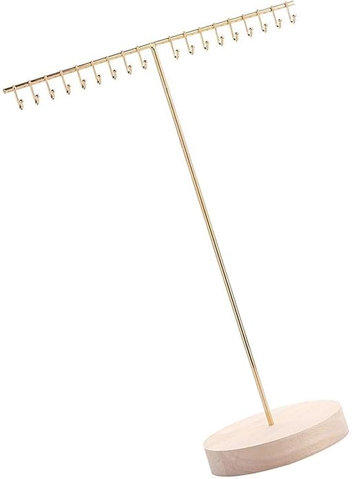 Multipurpose Alloy Necklace and Organizers Clear Jewelry Stand with Hanging Rack Home Accessory Decoration