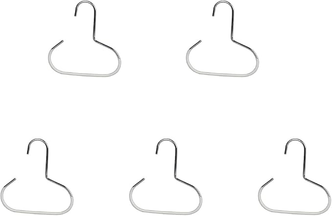 5 Pcs Multi-Functional Space-Saving Hat & Scarf Hanger PVC Coated Clothes Rack Organizer For Closet, Wall, Balcony & Versatile Hanger For Hats, Ties, Scarves, Delicate Fabrics