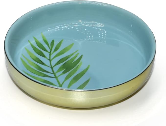 Tropical Leaf Rings Holder for Jewelry, Natural Colorful Glaze And Printed By Boutique Signature, In All Occasion To Be Prefect Gift And Use