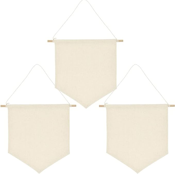 3pcs Cotton Canvas Wall-Mounted Brooch,Wall Hanging Jewelry Display Storage Set for Pin and Brooch Collections (D)
