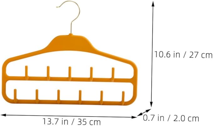 2pcs Multi-Functional Belt Hanger Organizer Hook Tie Scarf Storage Rack for Closet Maximize Closet Space Versatile Hanging Design