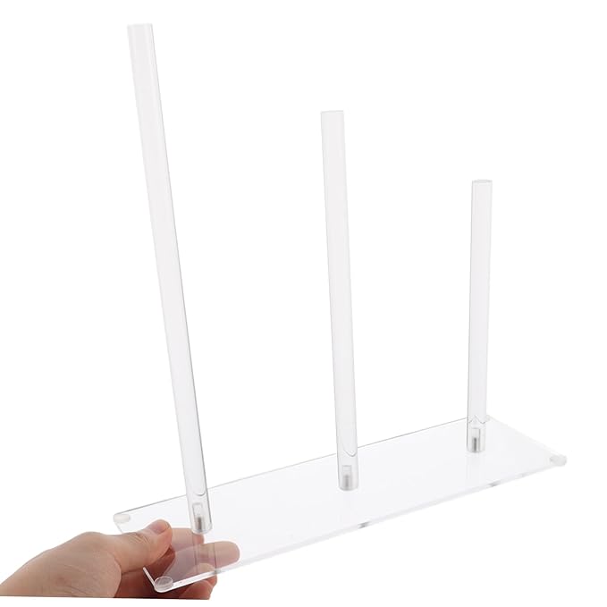 NOLITOY Acrylic Hair Tie Holder Scrunchie Organizer Hairband Display Stand Hair Accessories Organizer Scrunchie Storage Rack